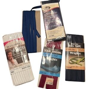 Wrights Bias Tape & Piping Variety Pack Sewing Craft Supplies